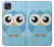 W3029 Cute Blue Owl Hard Case and Leather Flip Case For Motorola Moto G50 5G [for G50 5G only. NOT for G50]