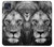 W3372 Lion Face Hard Case and Leather Flip Case For Motorola Moto G50 5G [for G50 5G only. NOT for G50]