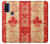 W1603 Canada Flag Old Vintage Hard Case and Leather Flip Case For Motorola G Pure