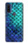 W3047 Green Mermaid Fish Scale Hard Case and Leather Flip Case For Motorola G Pure