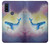 W3802 Dream Whale Pastel Fantasy Hard Case and Leather Flip Case For Motorola G Pure