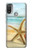 W1117 Starfish on the Beach Hard Case and Leather Flip Case For Motorola Moto E20,E30,E40