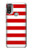 W2364 Red and White Striped Hard Case and Leather Flip Case For Motorola Moto E20,E30,E40