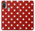 W2951 Red Polka Dots Hard Case and Leather Flip Case For Motorola Moto E20,E30,E40