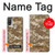 W3294 Army Desert Tan Coyote Camo Camouflage Hard Case and Leather Flip Case For Motorola Moto E20,E30,E40