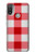W3535 Red Gingham Hard Case and Leather Flip Case For Motorola Moto E20,E30,E40