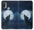 W3693 Grim White Wolf Full Moon Hard Case and Leather Flip Case For Motorola Moto E20,E30,E40