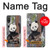 W3793 Cute Baby Panda Snow Painting Hard Case and Leather Flip Case For Motorola Moto E20,E30,E40