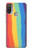 W3799 Cute Vertical Watercolor Rainbow Hard Case and Leather Flip Case For Motorola Moto E20,E30,E40