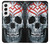 W0223 Vampire Skull Tattoo Hard Case and Leather Flip Case For Samsung Galaxy S22