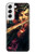 W0723 Violin Art Paint Hard Case and Leather Flip Case For Samsung Galaxy S22