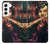 W0723 Violin Art Paint Hard Case and Leather Flip Case For Samsung Galaxy S22