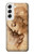 W1045 Leonardo da Vinci Woman's Head Hard Case and Leather Flip Case For Samsung Galaxy S22