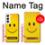 W1146 Yellow Sun Smile Hard Case and Leather Flip Case For Samsung Galaxy S22