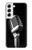 W1672 Retro Microphone Jazz Music Hard Case and Leather Flip Case For Samsung Galaxy S22