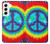 W1870 Tie Dye Peace Hard Case and Leather Flip Case For Samsung Galaxy S22