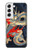 W2073 Japan Dragon Art Hard Case and Leather Flip Case For Samsung Galaxy S22