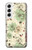 W2179 Flower Floral Vintage Art Pattern Hard Case and Leather Flip Case For Samsung Galaxy S22