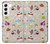 W2321 Food and Drink Seamless Hard Case and Leather Flip Case For Samsung Galaxy S22