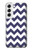 W2345 Navy Blue Shavron Zig Zag Pattern Hard Case and Leather Flip Case For Samsung Galaxy S22