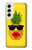 W2443 Funny Pineapple Sunglasses Kiss Hard Case and Leather Flip Case For Samsung Galaxy S22