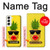 W2443 Funny Pineapple Sunglasses Kiss Hard Case and Leather Flip Case For Samsung Galaxy S22