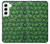 W2666 Marijuana Pattern Hard Case and Leather Flip Case For Samsung Galaxy S22