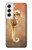 W2674 Seahorse Skeleton Fossil Hard Case and Leather Flip Case For Samsung Galaxy S22