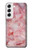 W2843 Pink Marble Texture Hard Case and Leather Flip Case For Samsung Galaxy S22