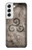 W2892 Triskele Symbol Stone Texture Hard Case and Leather Flip Case For Samsung Galaxy S22