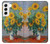 W2937 Claude Monet Bouquet of Sunflowers Hard Case and Leather Flip Case For Samsung Galaxy S22