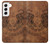 W3209 Sak Yant Twin Tiger Hard Case and Leather Flip Case For Samsung Galaxy S22