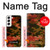 W3393 Camouflage Blood Splatter Hard Case and Leather Flip Case For Samsung Galaxy S22