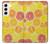 W3408 Lemon Hard Case and Leather Flip Case For Samsung Galaxy S22