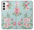 W3494 Vintage Rose Polka Dot Hard Case and Leather Flip Case For Samsung Galaxy S22