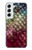 W3539 Mermaid Fish Scale Hard Case and Leather Flip Case For Samsung Galaxy S22