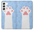 W3618 Cat Paw Hard Case and Leather Flip Case For Samsung Galaxy S22