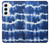 W3671 Blue Tie Dye Hard Case and Leather Flip Case For Samsung Galaxy S22