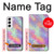 W3706 Pastel Rainbow Galaxy Pink Sky Hard Case and Leather Flip Case For Samsung Galaxy S22