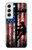 W3803 Electrician Lineman American Flag Hard Case and Leather Flip Case For Samsung Galaxy S22