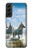 W0250 White Horse Hard Case and Leather Flip Case For Samsung Galaxy S22 Plus