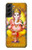 W0896 Lord Ganesh Hindu God Hard Case and Leather Flip Case For Samsung Galaxy S22 Plus