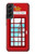 W2059 England British Telephone Box Minimalist Hard Case and Leather Flip Case For Samsung Galaxy S22 Plus