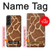 W2326 Giraffe Skin Hard Case and Leather Flip Case For Samsung Galaxy S22 Plus