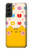 W2442 Cute Cat Cartoon Funny Hard Case and Leather Flip Case For Samsung Galaxy S22 Plus