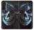 W2585 Evil Death Skull Pentagram Hard Case and Leather Flip Case For Samsung Galaxy S22 Plus