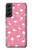 W2858 Pink Flamingo Pattern Hard Case and Leather Flip Case For Samsung Galaxy S22 Plus