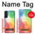 W2945 Colorful Watercolor Hard Case and Leather Flip Case For Samsung Galaxy S22 Plus