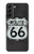 W3207 Route 66 Sign Hard Case and Leather Flip Case For Samsung Galaxy S22 Plus