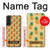 W3258 Pineapple Pattern Hard Case and Leather Flip Case For Samsung Galaxy S22 Plus